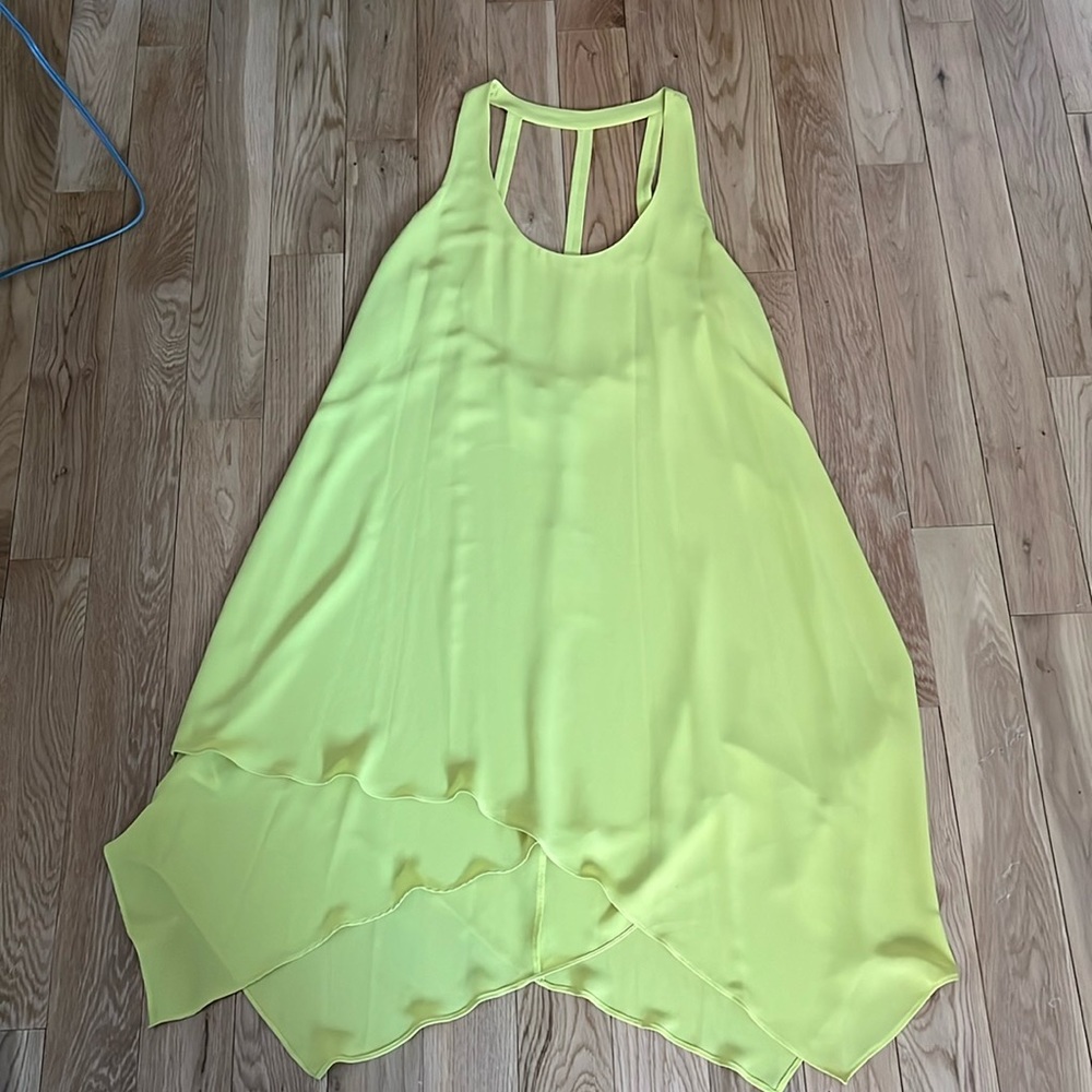 BCBGMaxAzria Yellow Sleeveless Dress